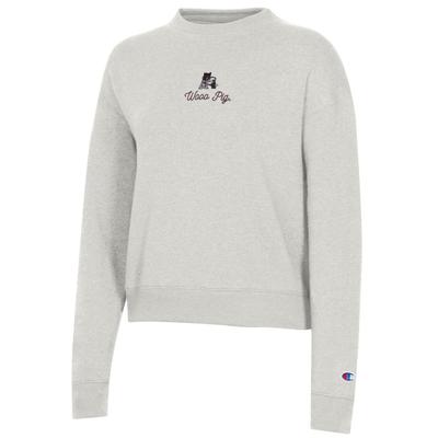 Arkansas Champion Women's Embroidered Logo Script Triumph Crew