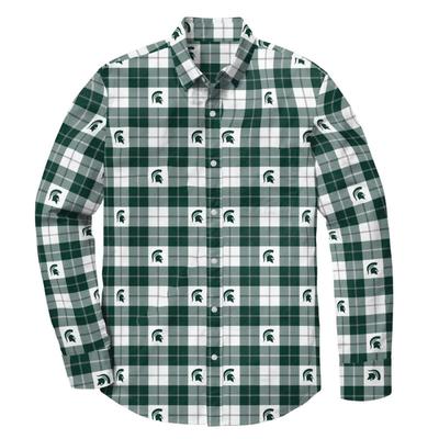 Michigan State Jack and Sage Fandom Box Logo Flannel