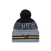  West Virginia New Era Runner Pom Knit Beanie