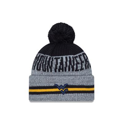 West Virginia New Era Runner Pom Knit Beanie