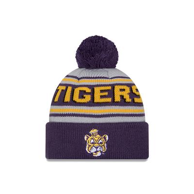 LSU New Era Retro Pom Beanie