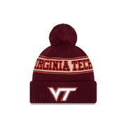  Virginia Tech New Era Youth Retro Pom Knit Beanie