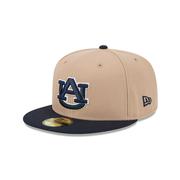  Auburn New Era 5950 Flat Bill Fitted Cap