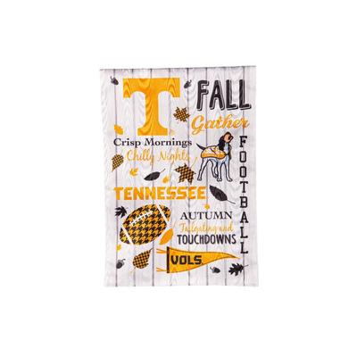 Tennessee Fall Seasonal Moire Garden Flag