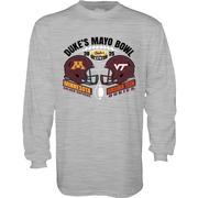  Virginia Tech Minnesota 2025 Duke's Mayo Bowl Match Up Long Sleeve Tee