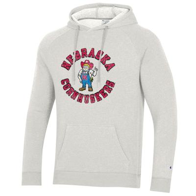 Nebraska Champion Vault Herbie Triumph Fleece Raglan Hoodie