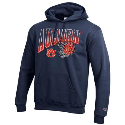 Auburn Champion Wordmark Basketball Net Logo Hoodie