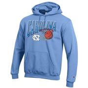  Unc Champion Wordmark Basketball Net Logo Hoodie