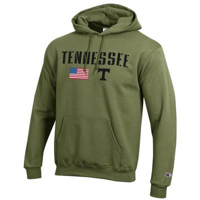 Tennessee Champion Military Font Americana Hoodie