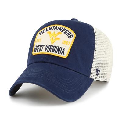 West Virginia 47 Brand McCall Clean Up Snapback Cap