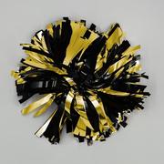  Black And Gold Go Team Spirit Wrist Pom