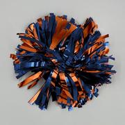  Royal And Orange Go Team Spirit Wrist Pom