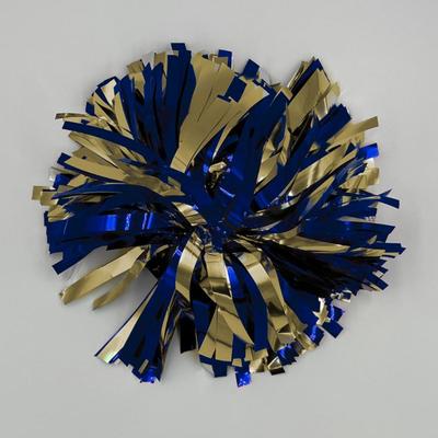 Navy and Gold Go Team Spirit Wrist Pom