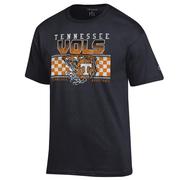  Tennessee Champion Dark Mode Basketball Net Checkerboard Tee