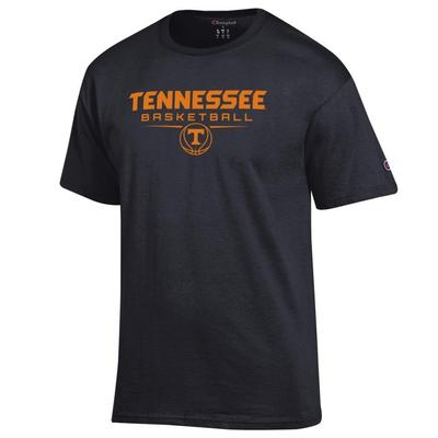 Tennessee Champion Dark Mode Basketball Stack Tee