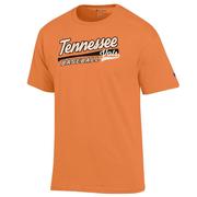  Tennessee Champion Script Baseball Bat Logo Tee