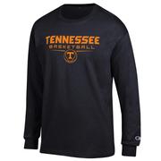  Tennessee Champion Dark Mode Basketball Stack Long Sleeve Tee