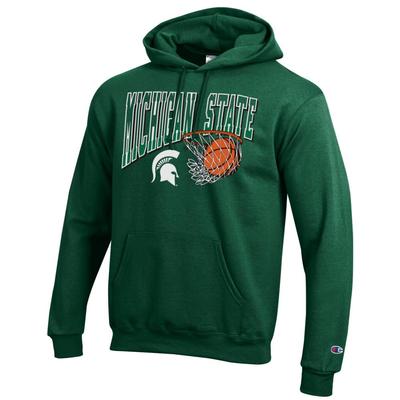 Michigan State Champion Wordmark Basketball Net Hoodie