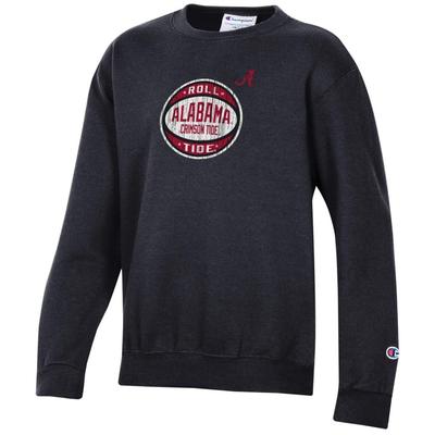 Alabama Champion YOUTH Logo Distressed Basketball Crew