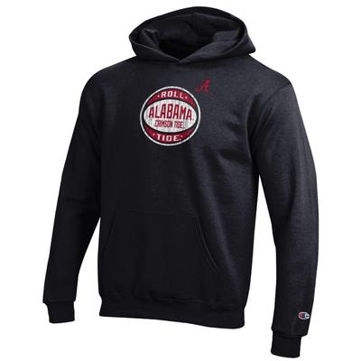 Alabama Champion YOUTH Logo Distressed Basketball Hoodie