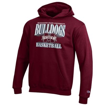 Mississippi State Champion YOUTH Wordmark Logo Basketball Hoodie