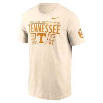 Tennessee Nike Football National Champion List Cotton Tee