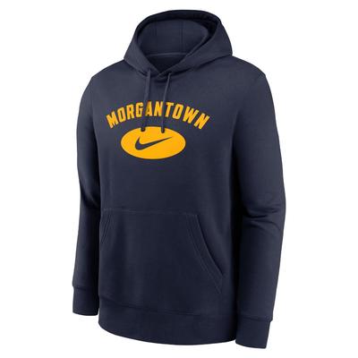 West Virginia Nike City Name Club Fleece Hoodie