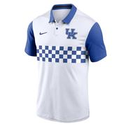  Kentucky Nike Campus Pattern Chest Stripe Polo