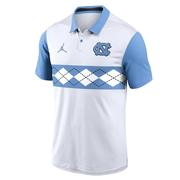  Unc Jordan Brand Campus Pattern Chest Stripe Polo