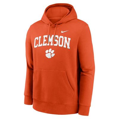 Clemson Nike Arch Club Fleece Hoodie UNIV_ORANGE