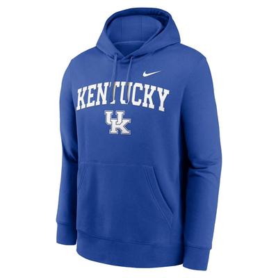 Kentucky Nike Arch Club Fleece Hoodie ROYAL