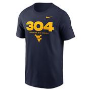  West Virginia Nike Primary Logo Cotton Tee