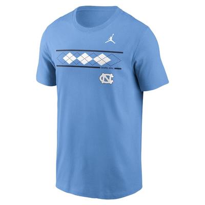 UNC Jordan Brand Primary Logo Cotton Tee