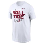  Alabama Nike Primary Wordmark Cotton Tee