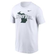  Michigan State Nike Primary Wordmark Cotton Tee