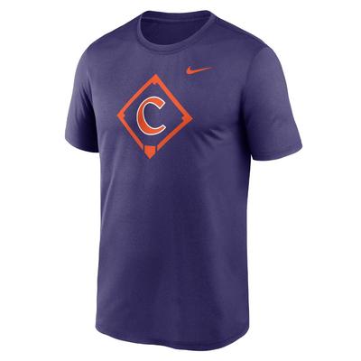 Clemson Nike Dri-Fit Legend Baseball Icon Tee