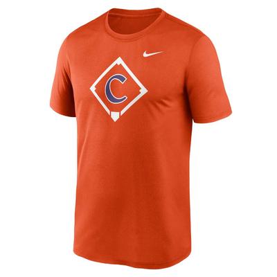 Clemson Nike Dri-Fit Legend Baseball Icon Tee UNIV_ORANGE