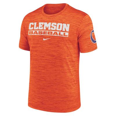 Clemson Nike Dri-Fit Velocity Baseball Tee UNIV_ORANGE