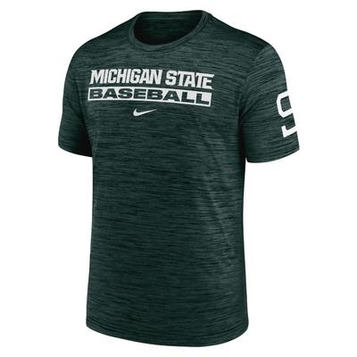 Michigan State Nike Dri-Fit Velocity Baseball Tee PRO_GREEN