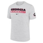  Georgia Nike Dri- Fit Velocity Baseball Tee