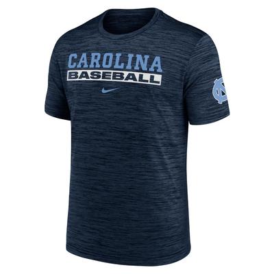 UNC Nike Dri-Fit Velocity Baseball Tee COLL_NAVY