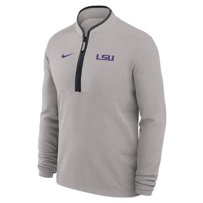 LSU Nike Dri-Fit Victory 1/2 Zip PEWTER/BLACK