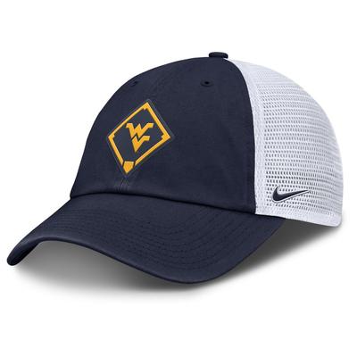 West Virginia Nike Club Primetime Unstructured Trucker Cap