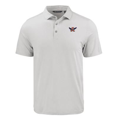 Auburn Cutter & Buck Vault Eagle Coastline Epic Comfort Eco Polo CONCRETE