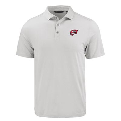 Western Kentucky Cutter & Buck Coastline Epic Comfort Eco Polo CONCRETE