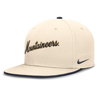 West Virginia Nike Dri-Fit Pro Structured Round Bill Fitted Cap