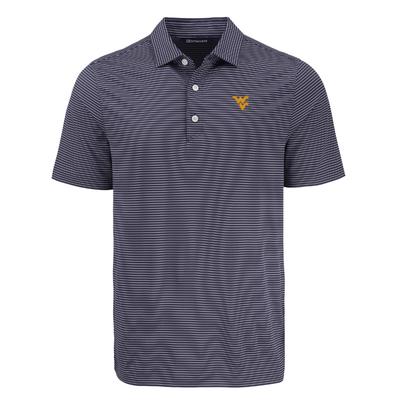 West Virginia Cutter & Buck Forge Fine Line Polo