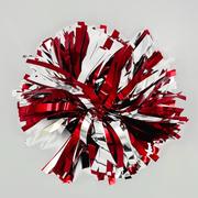  Crimson And White Go Team Spirit Wrist Pom