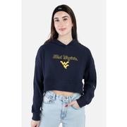  West Virginia Hype And Vice Warm- Up Cropped Hoodie