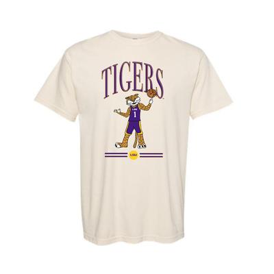 LSU Spinning Basketball Mike Comfort Colors Tee